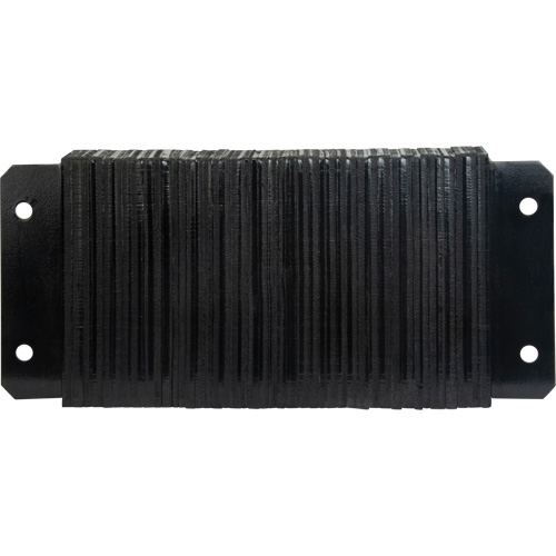 Butoirs de quai lamell&eacute;s, Horizontal, Caoutchouc, 24" la x 4" p x 12" h Par Equipment