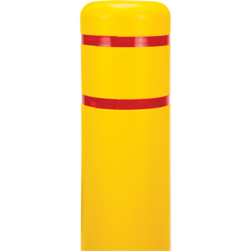 Capuchon en poly&eacute;thyl&egrave;ne pour borne de protection, 6-5/8" dia. x 52" l, Rouge/Jaune Par Equipment