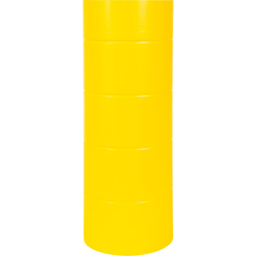 Capuchon en poly&eacute;thyl&egrave;ne pour borne de protection, 6-5/8" dia. x 60" l, Rouge/Jaune Par Equipment