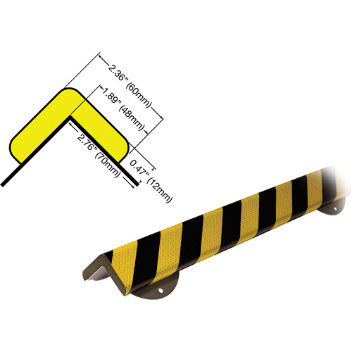 Trousse de protection murale avec butoir de protection de coin mod&egrave;le WPK H+ 1M Par Equipment