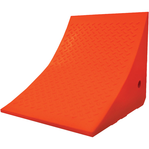 Cale-roue pour &eacute;quipement lourd de 70 tonnes, Ur&eacute;thane, Orange Par Equipment