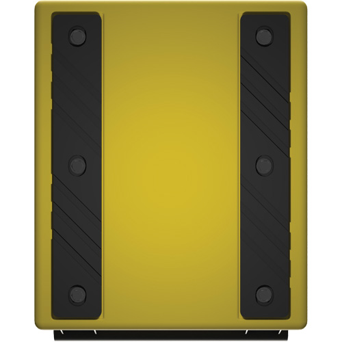Cale de roue ultra-robuste pour l'exploitation mini&egrave;re Checkers Safety, PEHD, Jaune, 14-1/2" la x 17-1/2" p x 16" h Par Equipment