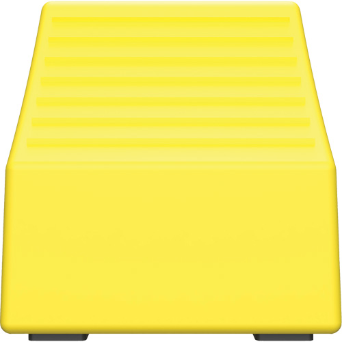 Cale de roue ultra-robuste pour l'exploitation mini&egrave;re Checkers Safety sans support, PEHD, Jaune, 14-1/2" la x 17-1/2" p x 16" h Par Equipment