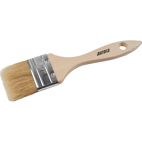 Pinceaux s&eacute;rie AP200, Soie blanche, Manche Bois, Largeur de 2" Par Equipment