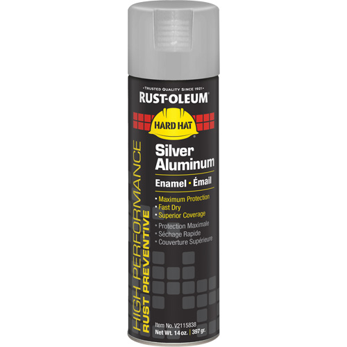 Peinture-&eacute;mail en a&eacute;rosol syst&egrave;me V2100, Aluminium argent, Brillant, 14 oz, Canette a&eacute;rosol Par Equipment