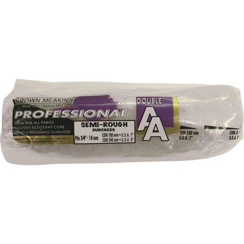 Manchon de rouleau &agrave; peinture synth&eacute;tique professionnel AA, Nap 19 mm (3/4"), 240 mm (9-1/2") l Par Equipment