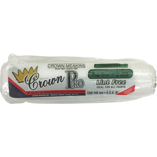 Professional Lint-Free Paint Roller Cover, 6 mm (1/4") Nap, 240 mm (9-1/2") L Par Equipment