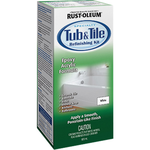 Peinture de remise &agrave; neuf pour baignoires et carreaux, 920 ml, Trousse, Blanc Par Equipment