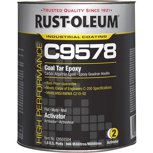 Activateur pour rev&ecirc;tement &eacute;poxydique &agrave; base de goudron de houille et &agrave; haute teneur en solides du syst&egrave;me C9578, 0,2 gal., Seau Par Equipment