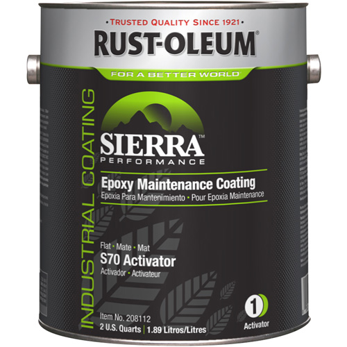 Sierra Performance S70/S71 Water-Based Epoxy Acrylic Primer Activator, Gallon, White Par Equipment