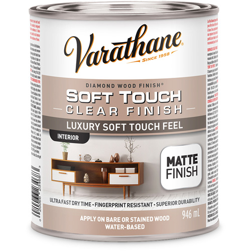 Varathane&reg; Diamond Wood Finish&reg; Coating, 946 ml, Clear, Matte Par Equipment