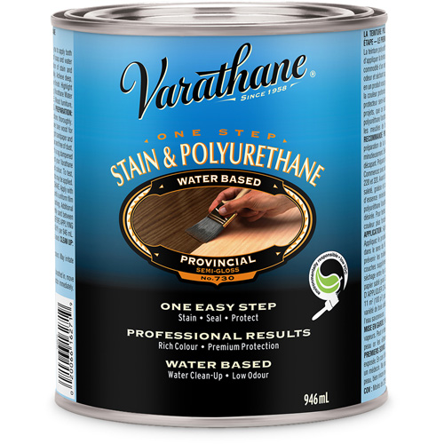 Varathane&reg; One Step Stain & Polyurethane, 946 ml, Provincial Par Equipment