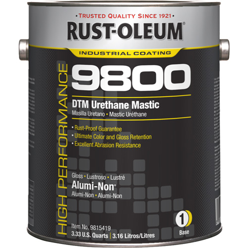 Syst&egrave;me de mastic &agrave; lur&eacute;thane 9800 DTM, 1 gal., Alumi-Non, Brillant Par Equipment