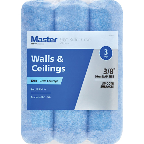 Master Woven Roller Cover, 10 mm (3/8") Nap, 240 mm (9-1/2") L Par Equipment