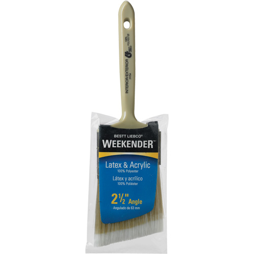Weekender Angle Paint Brush, Polyester, Plastic Handle, 2-1/2" Width Par Equipment
