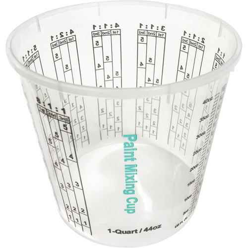 Gobelet en plastique pour m&eacute;lange de peinture, 1,25 L Par Equipment