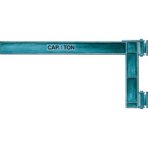 Wall Jibs, I Beam, 4" Flange Width, 1000 lbs. (0.5 tons) Capacity Par Equipment