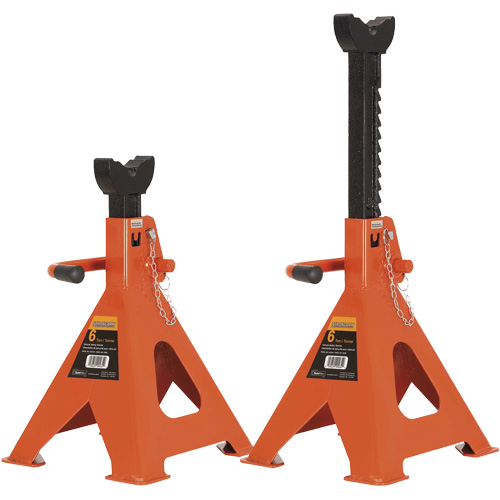 856A B&eacute;quilles de cric, Poign&eacute;e/rochet verrouillable, Capacit&eacute; de 6 tonne(s), 15-1/2" - 24" h Par Equipment