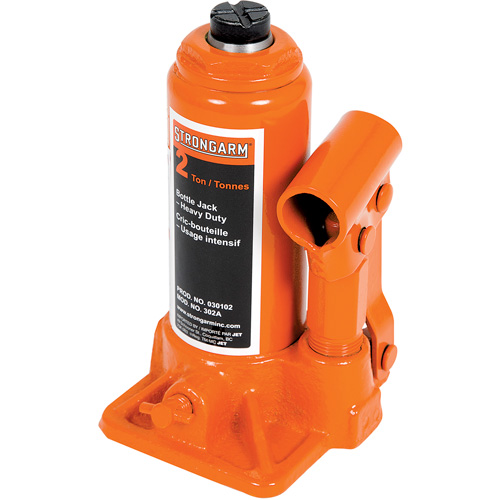 302A Bottle Jack, 2 tons, Manual Hydraulic, 12-1/2" Raised Height Par Equipment