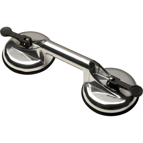 Ventouses de levage manuel - Ventouses doubles, 66 lb Capacit&eacute;, 4-5/8", Levier, 13" Longueur de la manche Par Equipment