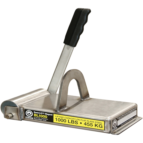 &eacute;lectro-aimants de levage de base, Capacit&eacute; de retenue 1000 lb (0,5 tonne), 11" lo x 5-5/8" la x 5-1/2" h Par Equipment