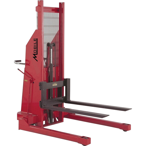 Hydraulic Stacker, Electric Operated, 1500 lbs. Capacity, 70" Max Lift Par Equipment