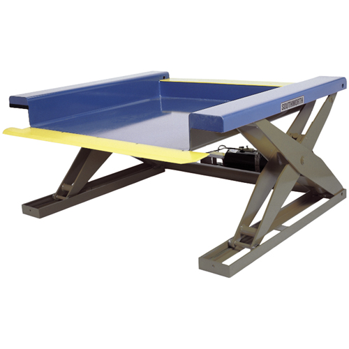 Hydraulic Floor-Height Scissor Lift Tables, Steel, 2000 lbs. Capacity Par Equipment
