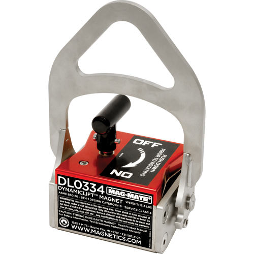 Aimants Dynamic Lift, Capacit&eacute; de retenue 334, 6-1/2" lo x 4" la x 9-1/4" h Par Equipment