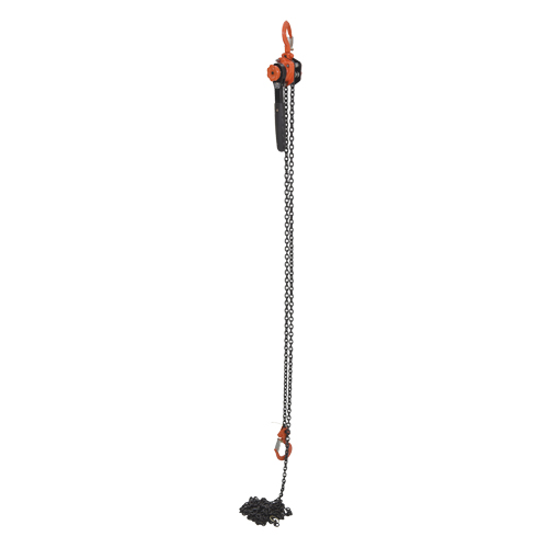 Mini Lever Hoist, 15' Lift, 1000 lbs. (0.5 tons) Capacity, Steel Chain Par Equipment