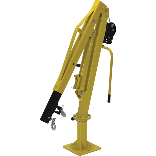 Winch Operated Truck Jib Crane, 500 lbs. (0.25 tons) Capacity, 102' Max. Clearance Par Equipment