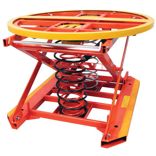 Spring Operated Pallet Positioner and Leveler, 43-1/2" L x 43-1/2" W, 4500 lbs. Cap. Par Equipment