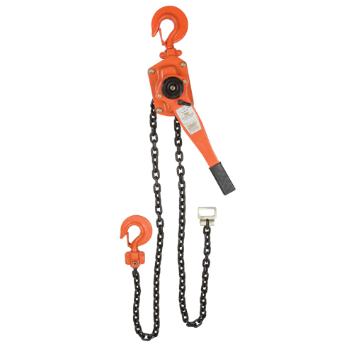 Lever Chain Hoist, 5' Lift, 6000 lbs. (3 tons) Capacity, Alloy Steel Chain Par Equipment