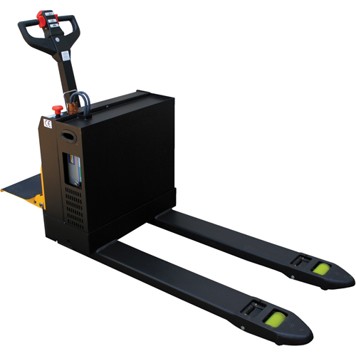 Fully Powered Electric Pallet Truck With  Stand-On Platform, 4500 lbs. Cap., 48" L x 30.25" W Par Equipment