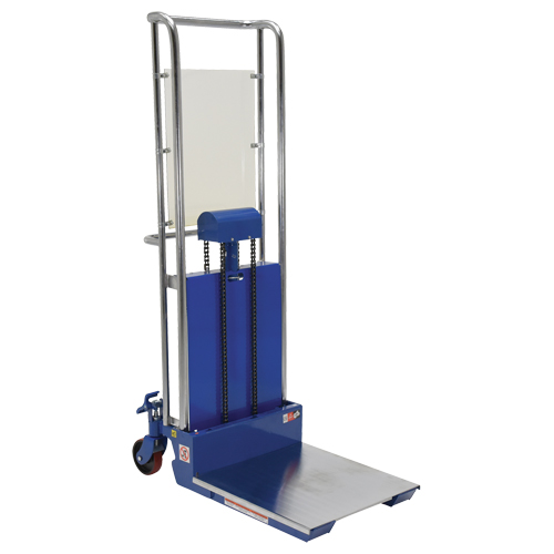 Gerbeur Hefti-Lift, M&eacute;canisme Pompe au pied, Capacit&eacute; de 880 lb, Levage max de 59" Par Equipment