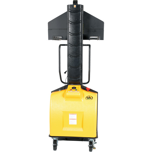 Narrow Mast Powered Lift Stacker, Electric Operated, 1500 lbs. Capacity, 63" Max Lift Par Equipment