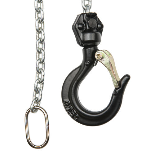 Mini Lever Hoist, 5' Lift, 1100 lbs. (0.55 tons) Capacity, Zinc Plated Chain Par Equipment