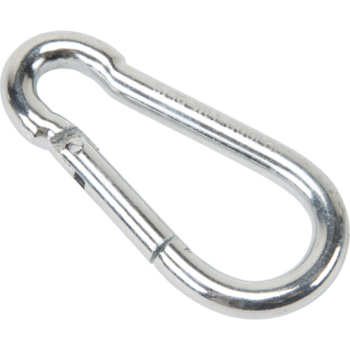 Zinc Plated Snap Hook, 500 lbs (0.25 tons) Working Load Limit, 5/16" Size, 1/2" Eye Par Equipment