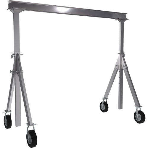 Grue-portique ajustable en aluminium, 10' lo, Capacit&eacute; 1500 lb (0,75 tonne) Par Equipment