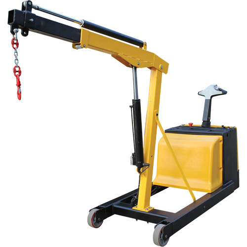 Electric Powered Floor Crane, 8.8' Lift, 1500 lbs. (0.75 tons), 44-1/4" Arm, 62-1/4" H Par Equipment