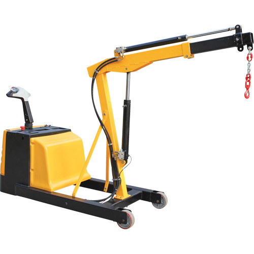 Electric Powered Floor Crane, 8.8' Lift, 1500 lbs. (0.75 tons), 44-1/4" Arm, 62-1/4" H Par Equipment