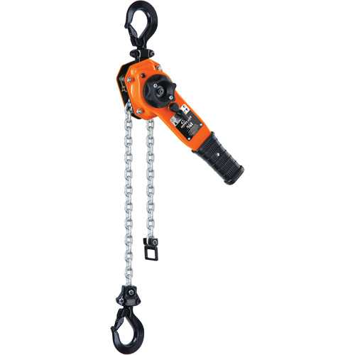 Series 653-A Ratchet Lever Hoist, 20' Lift, 1500 lbs. (0.75 tons) Capacity, Steel Chain Par Equipment