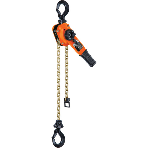 Series 653-A Ratchet Lever Hoist, 5' Lift, 3000 lbs. (1.5 tons) Capacity, Steel Chain Par Equipment