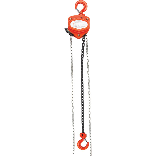 Chain Hoist, 10' Lift, 1000 lbs. (0.45 tons) Capacity, Alloy Steel Chain Par Equipment