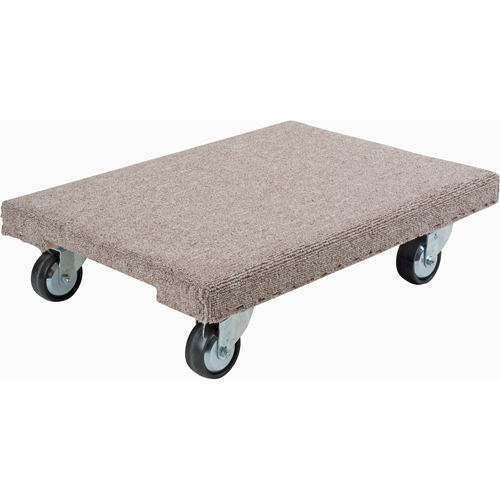 Wood Dollies - Medium-Duty, Polyolefin Wheels, 900 lbs. Capacity, 18" W x 24" D x 7" H Par Equipment