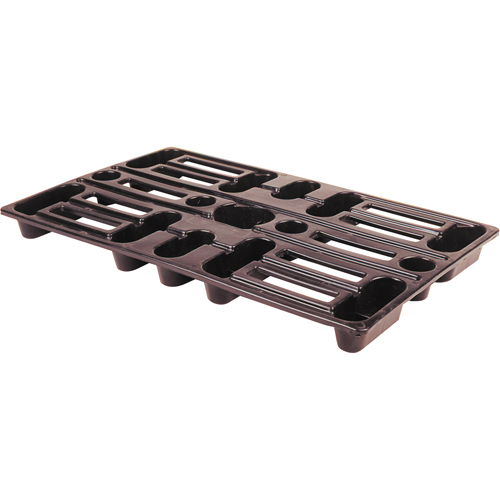 Plastic Pallets, 4-Way Entry, 24" L x 15" W x 1-1/2" H Par Equipment
