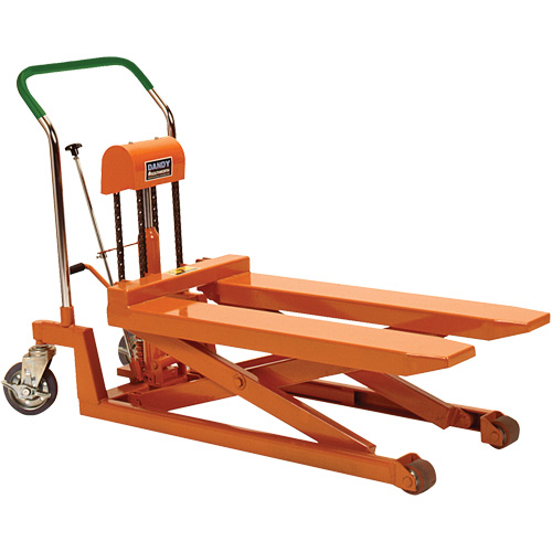 Dandy Lift Scissor Fork Lift Table, 37.1" L x 19.7" W, Steel, 1100 lbs. Capacity Par Equipment