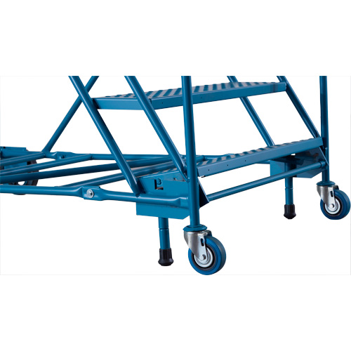 Escabeau roulant certifi&eacute; CSA avec marche verrouillable, 8 marches, Largeur de la marche 30", Hauteur de la plateforme 72", Acier Par Equipment