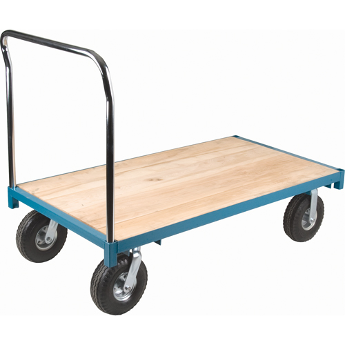 Heavy-Duty Platform Truck, 48" L x 24" W, 1200 lbs. Capacity, Pneumatic Casters Par Equipment