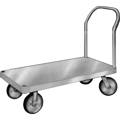 Aluminum Platform Truck, 24" W x 36" L, 2000 lbs. Cap., Rubber Wheels Par Equipment