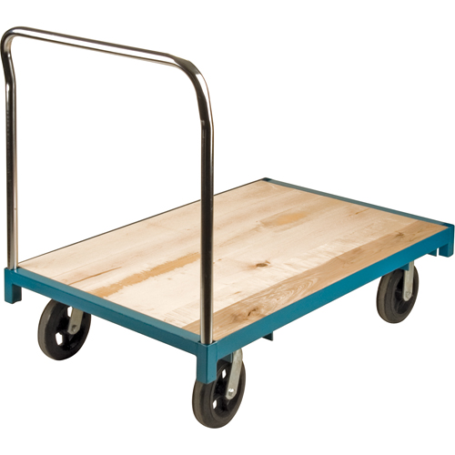 Chariot &agrave; plateforme robuste, 48" lo x 30" la, Capacit&eacute; de 2000 lb, Roues en Caoutchouc Par Equipment